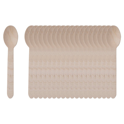 Benson Houten Lepels Set - 20-Delig - 16 cm