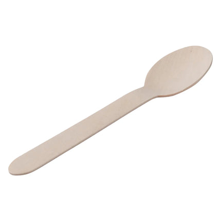 Benson Houten Lepels - 20 Stuks - 16 cm - Milieuvriendelijk Wegwerpbestek
