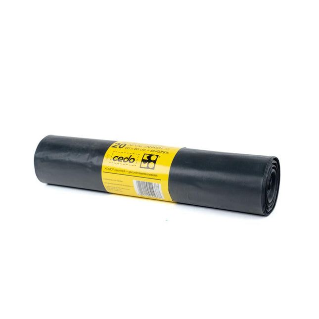 KOMO Vuilniszakken - 60 Liter - 20 Stuks - Extra Stevig & Scheurvast