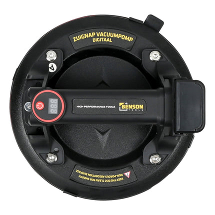 Benson Digitale Vacuümzuignap - 200 mm - Met Elektrische Pomp