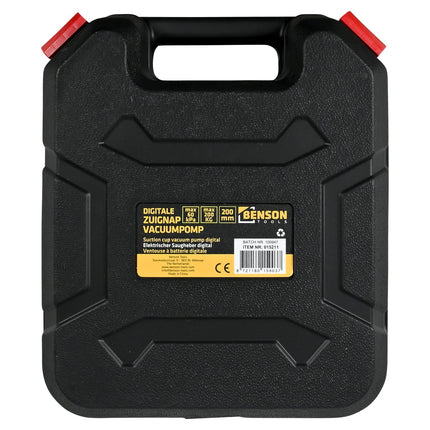 Benson Digitale Vacuümzuignap - 200 mm - Met Elektrische Pomp