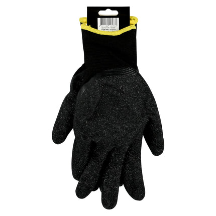 Benson Latex Crinkle Werkhandschoenen - Zwart - Maat 10 - EN 388