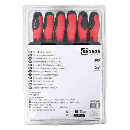 Benson Schroevendraaierset - 26-delig - Complete Werkplaatsset