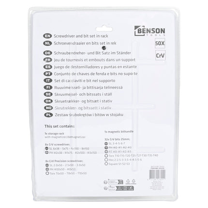 Benson Schroevendraaier- en Bitset - 50-delig - Universeel