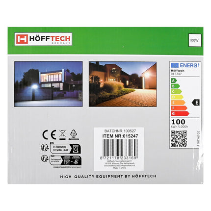 Hofftech LED Straler Flat - 100W - 10000 Lumen - IP65 - 6000K