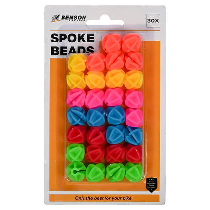 Benson Spaakkralen - 30-delig - Mix van Kleuren - Fietsdecoratie voor Kinderen