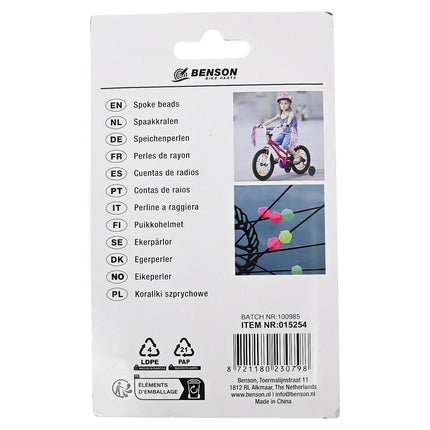 Benson Spaakkralen - 30-delig - Mix van Kleuren - Fietsdecoratie voor Kinderen