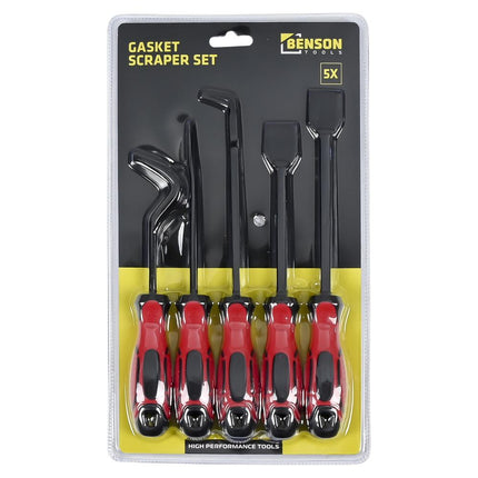 Benson Pakkingschraper set - 5-delig - Voor Precisie en Grof Werk