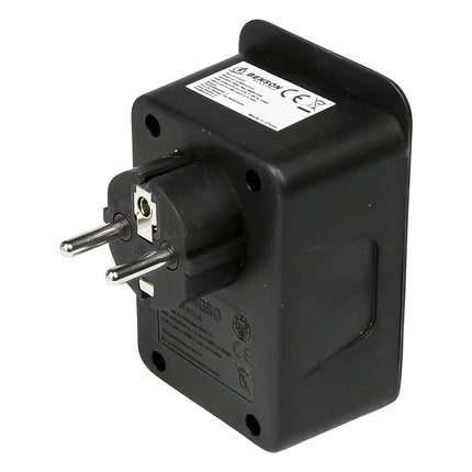 Benson Stopcontact Adapter - Randaarde - 2x USB-A & 2x USB-C - Zwart