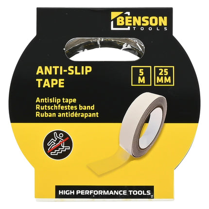 Benson Transparante Anti-slip Tape 25 mm x 5 m - Discrete Veiligheid