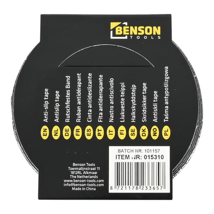 Benson Anti-slip Tape 25 mm x 5 m - Zwart - Voor extra grip