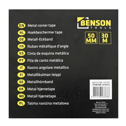 Benson Hoekbeschermer Tape 50 mm x 30 m - Rand- en Hoekbescherming