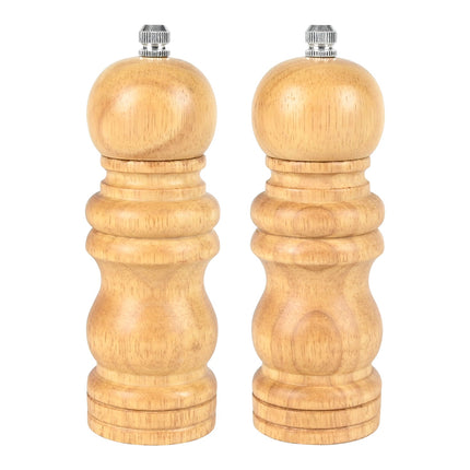 Benson Klassieke Houten Peper- en Zoutmolen Set - 14 cm - 2-delig