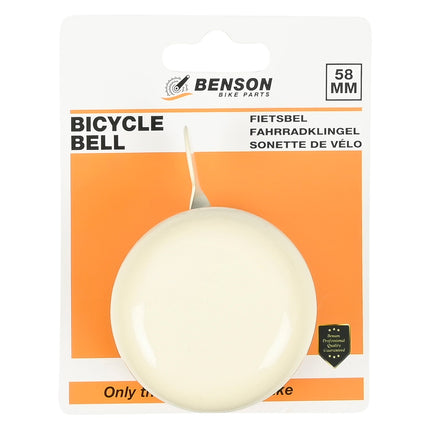 Benson Ding-Dong Fietsbel - Ø 58 mm - Staal - Beige