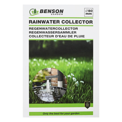 Benson Regenpijpaftapper - 80 mm - Voor Regenton & Wateropvang