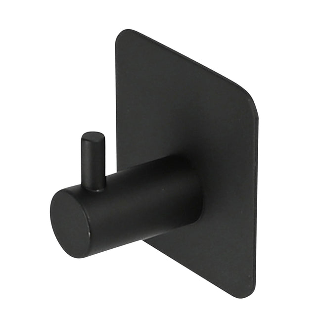 Benson Zelfklevende Metalen Haak - Zwart - 4,5 x 4,5 x 3 cm