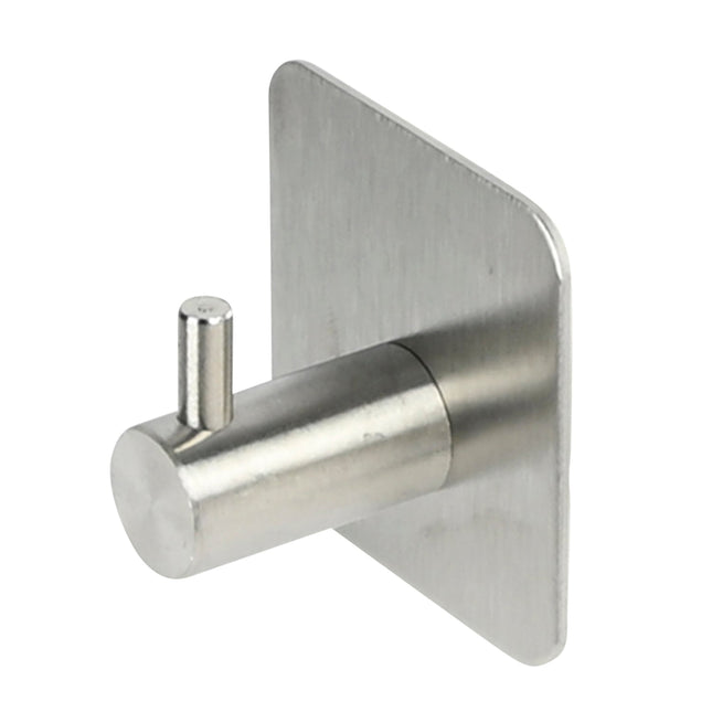 Benson Zelfklevende Metalen Haak - Zilver - 4,5 x 4,5 x 3 cm