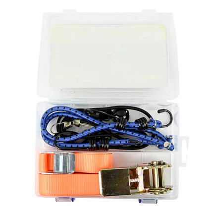Benson Spanband & Snelbinder Mix – 8-delige Set – Universele Ladingzekering
