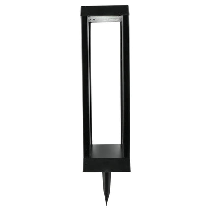 Benson Solar Tuinlamp Rechthoek Open – Set van 2 – Zwart – 46 cm