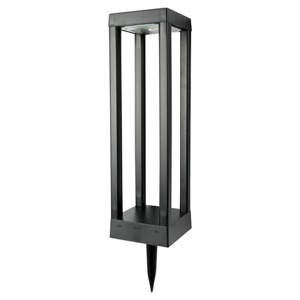 Benson Solar Tuinlamp Rechthoek Open – Set van 2 – Zwart – 46 cm