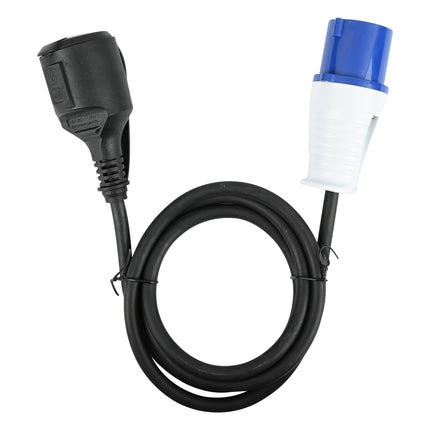 Benson CEE Verloopkabel Contra - 1,5 meter - H07RN-F - 3680W - Buitengebruik