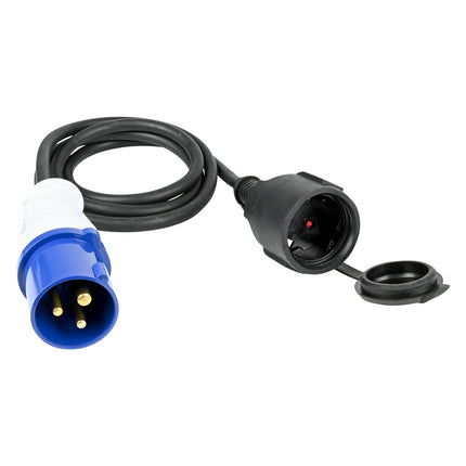 Benson CEE Verloopkabel Contra - 1,5 meter - H07RN-F - 3680W - Buitengebruik