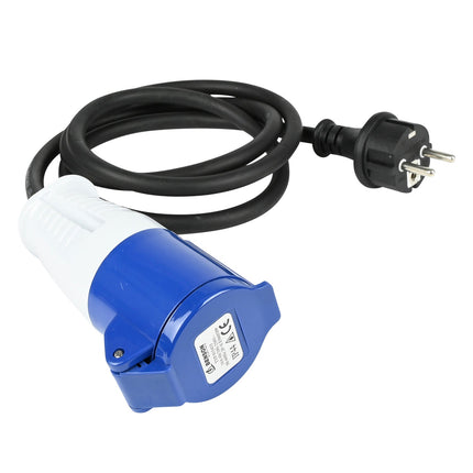 Benson CEE Verloopkabel - 1,5 meter - 2P+E - 3680W - Voor Montage en Aansluiting