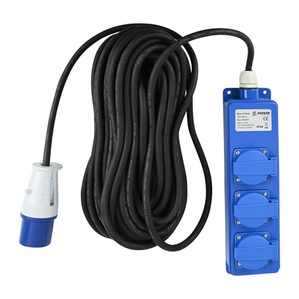 Benson Stekkerdoos 3-voudig - 20 meter - CEE - IP44 - H07RN-F - 3680W