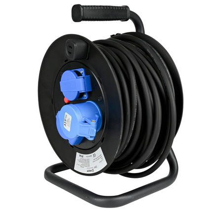 Benson CEE / Schuko Kabelhaspel - 25 meter - 2P+E - EN 60309 - 2300W