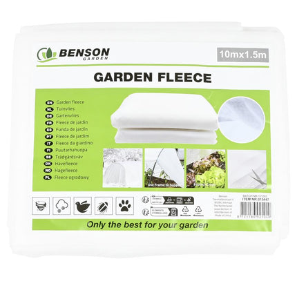 Benson Vliesdoek - 1,5 x 10 meter - Vorstbescherming voor Planten