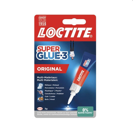Loctite Secondelijm Original – 3 gram – De Klassieke Krachtpatser