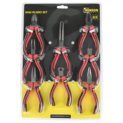 Benson Mini Tangenset - 8-delig - Voor Fijnmechanica en Modelbouw