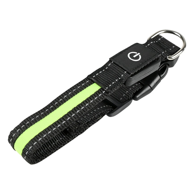 Benson LED Hondenhalsband met Reflectie - 40 cm - Fluorescerend