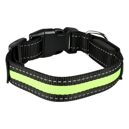 Benson LED Hondenhalsband met Reflectie - 40 cm - Fluorescerend