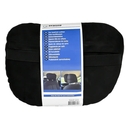 Benson Auto Hoofdkussen – Ergonomisch – Verstelbaar – Zwart
