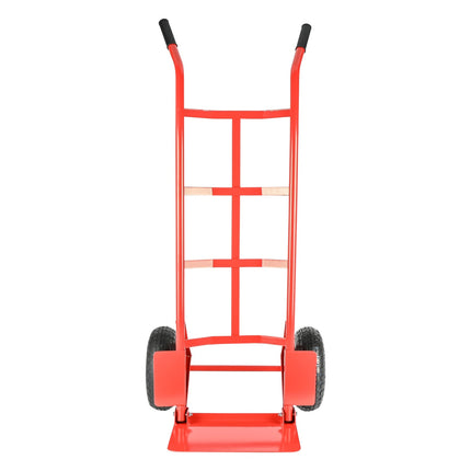 Benson Steekwagen Rood 250 kg - Opklapbaar Plateau - Luchtbanden