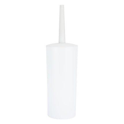 Benson Toiletborstel met Houder - Wit - Rond & Hoog