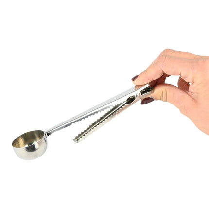 Benson Maatlepel met Clip - RVS - Zilver - 17 cm - Voor Koffie en Thee