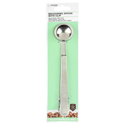 Benson Maatlepel met Clip - RVS - Zilver - 17 cm - Voor Koffie en Thee