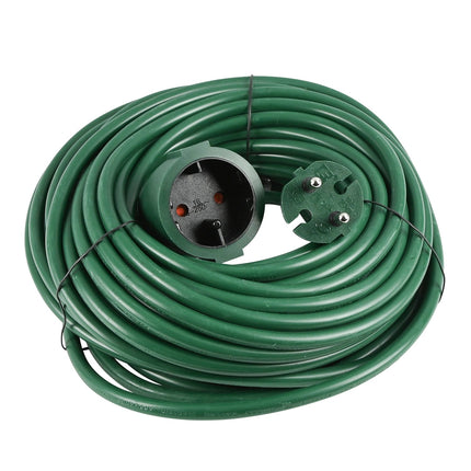 Benson Verlengsnoer – 20 meter – Groen – 2x1.5 mm² – 250V