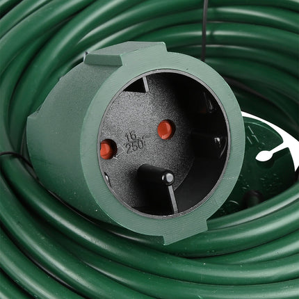 Benson Verlengsnoer – 20 meter – Groen – 2x1.5 mm² – 250V