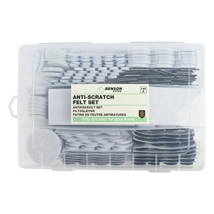 Benson Antikrasvilt Set - 140-delig - Diverse Maten - Vloerbescherming & Geluiddempend