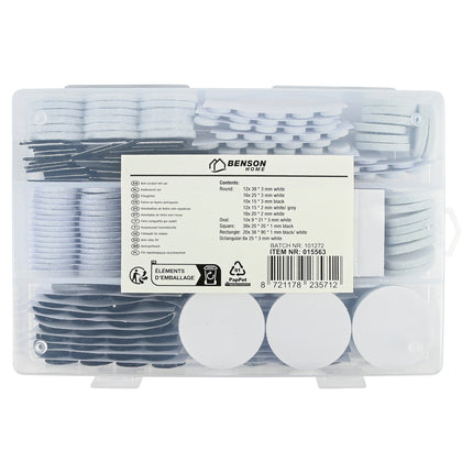 Benson Antikrasvilt Set - 140-delig - Diverse Maten - Vloerbescherming & Geluiddempend