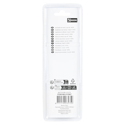 Benson Reciprozaagbladen Metaal - 3-delig - 150 mm - 14 TPI