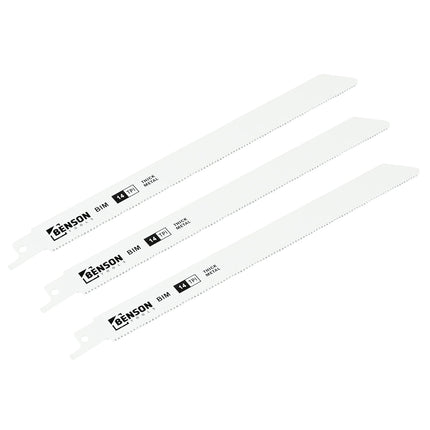 Benson Reciprozaagbladen Metaal - 3-delig - 230 mm - 14 TPI
