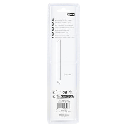 Benson Reciprozaagbladen Metaal - 3-delig - 230 mm - 14 TPI