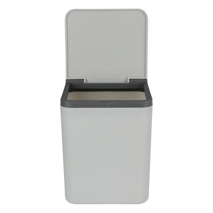 Benson Mini Prullenbak - 12,5 x 12,5 x 15,5 cm - Grijs - Tafelmodel