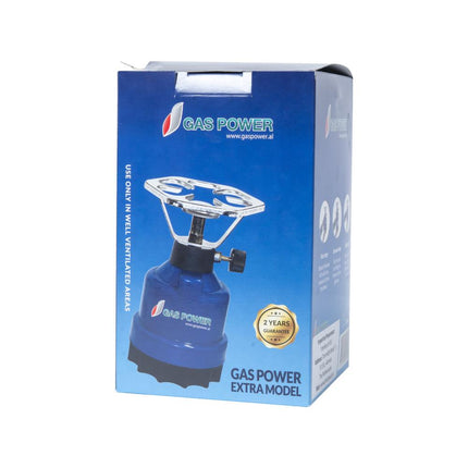 Benson Gaspower Camping Kookstel - Eenpits - Compact & Lichtgewicht - Blauw