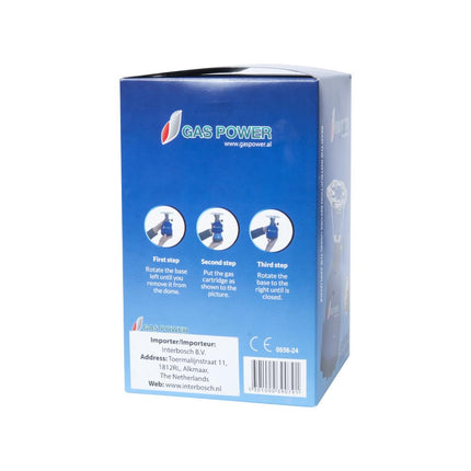 Benson Gaspower Camping Kookstel - Eenpits - Compact & Lichtgewicht - Blauw