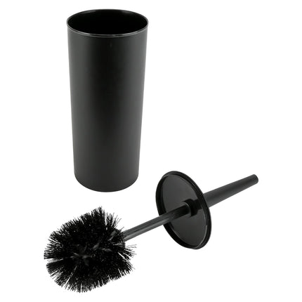 Benson Toiletborstel met Houder - Zwart - Rond & Hoog